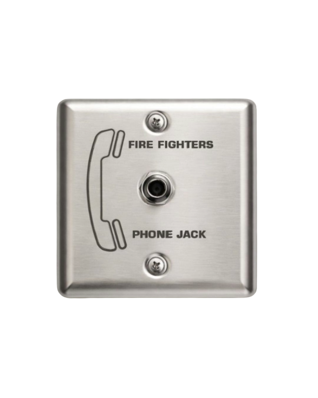 FIREFIGHTER’S STAINLESS STEEL PHONE JACK PLATE